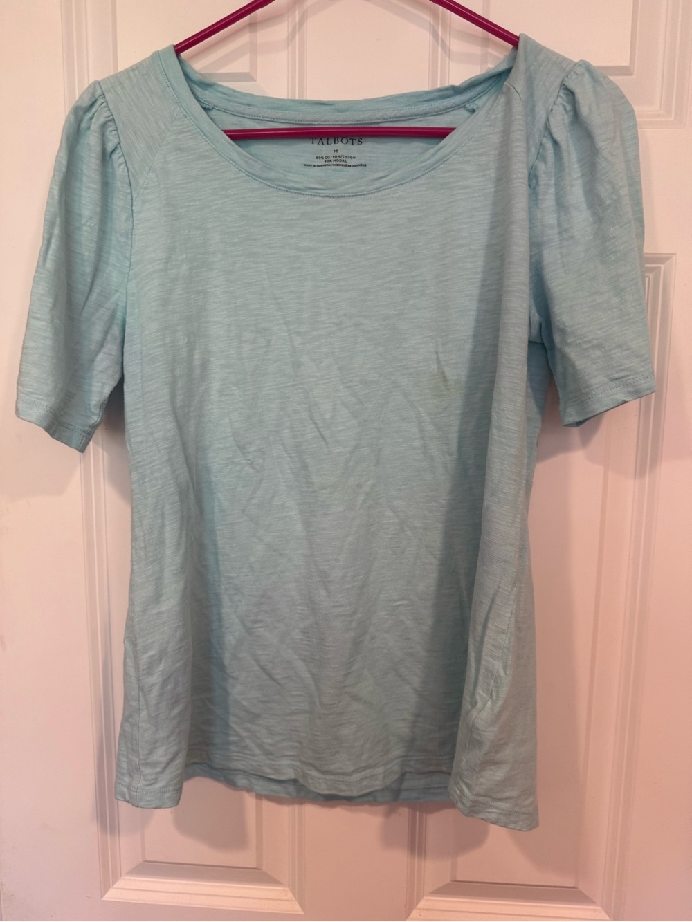 Talbots Mint Crewneck Short Sleeve Tee